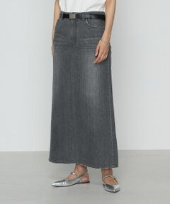 COMME CA PLATINUM S-SIZE / コムサ・プラチナ エスサイズ ロング・マキシ丈スカート | 〔 Sサイズ 〕 コットンデニム／コットンスラブ デニムタイトスカート