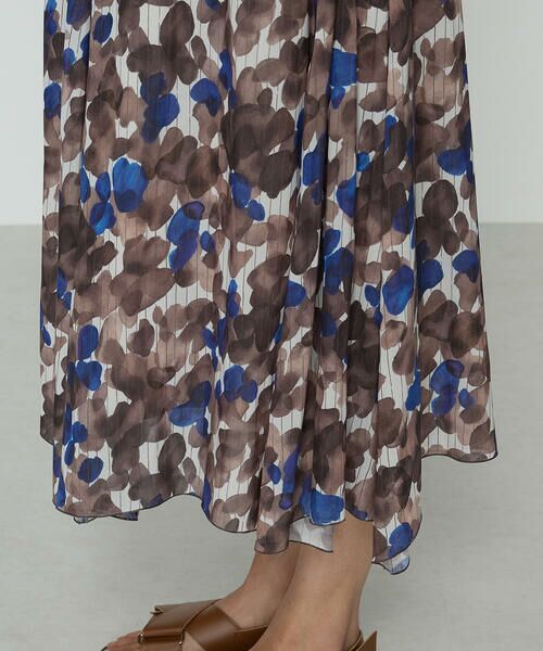 COMME CA PLATINUM S-SIZE / コムサ・プラチナ エスサイズ ロング・マキシ丈スカート | 〔 Sサイズ 〕 強撚カッセンアートプリント ハンカチーフヘムスカート | 詳細8