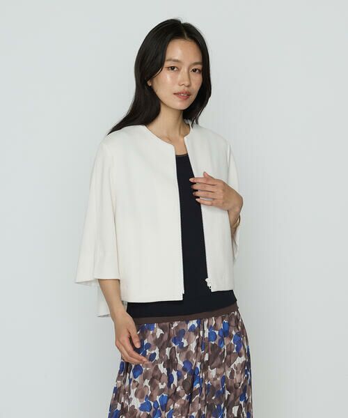 COMME CA PLATINUM S-SIZE / コムサ・プラチナ エスサイズ ブルゾン | 〔 Sサイズ 〕 ポコポコジャージー カーデブルゾン | 詳細4