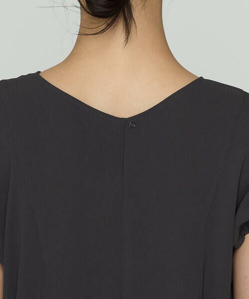 COMME CA PLATINUM S-SIZE / コムサ・プラチナ エスサイズ シャツ・ブラウス | 〔 Sサイズ 〕 バックサテンジョーゼット ギャザースリーブプルオーバー | 詳細8