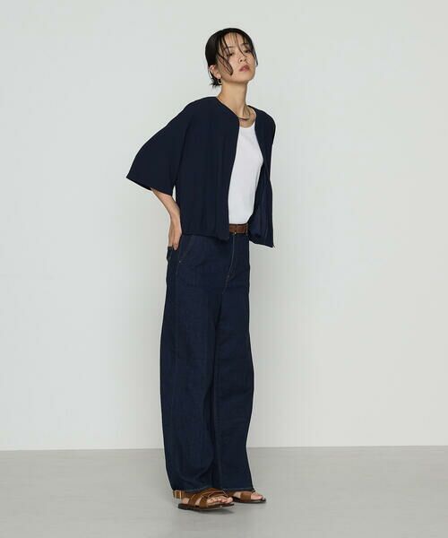 COMME CA PLATINUM S-SIZE / コムサ・プラチナ エスサイズ ブルゾン | 〔 Sサイズ 〕 バックサテンジョーゼット ハーフスリーブブルゾン | 詳細11