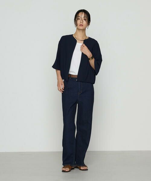 COMME CA PLATINUM S-SIZE / コムサ・プラチナ エスサイズ ブルゾン | 〔 Sサイズ 〕 バックサテンジョーゼット ハーフスリーブブルゾン | 詳細12