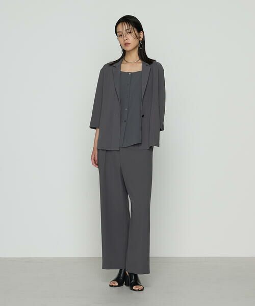 COMME CA PLATINUM S-SIZE / コムサ・プラチナ エスサイズ セットアップ | 〔 Sサイズ 〕 【セットアップ対応】ストレッチからみ ジャケット | 詳細1