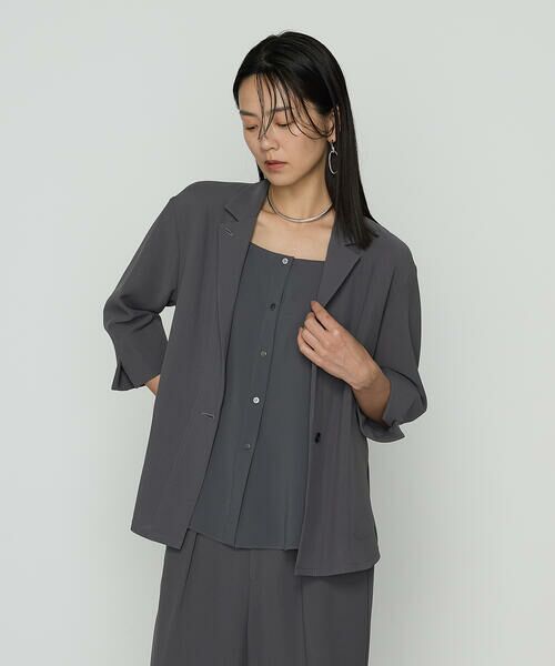 COMME CA PLATINUM S-SIZE / コムサ・プラチナ エスサイズ セットアップ | 〔 Sサイズ 〕 【セットアップ対応】ストレッチからみ ジャケット | 詳細3