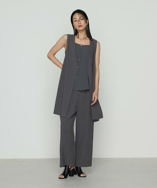 COMME CA PLATINUM S-SIZE / コムサ・プラチナ エスサイズ ベスト | 〔 Sサイズ 〕 【セットアップ対応】ストレッチからみ ジレ | 詳細2