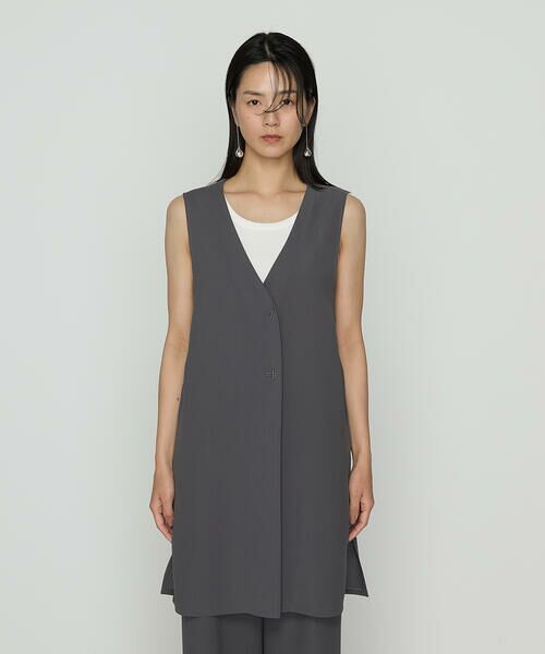 COMME CA PLATINUM S-SIZE / コムサ・プラチナ エスサイズ ベスト | 〔 Sサイズ 〕 【セットアップ対応】ストレッチからみ ジレ | 詳細5