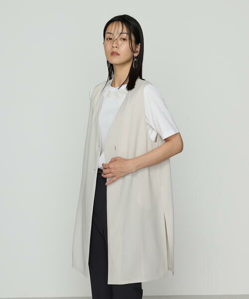 COMME CA PLATINUM S-SIZE / コムサ・プラチナ エスサイズ ベスト | 〔 Sサイズ 〕 【セットアップ対応】ストレッチからみ ジレ | 詳細16