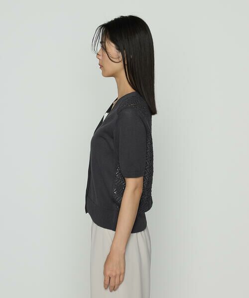 COMME CA PLATINUM S-SIZE / コムサ・プラチナ エスサイズ カーディガン・ボレロ | 〔 Sサイズ 〕 擬麻コットン ツインニットソー | 詳細11