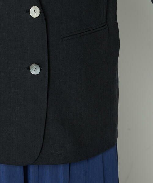 COMME CA PLATINUM S-SIZE / コムサ・プラチナ エスサイズ テーラードジャケット | 〔 Sサイズ 〕 リネンストレッチ ダブルブレストジャケット | 詳細11