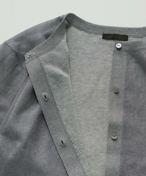 COMME CA PLATINUM S-SIZE / コムサ・プラチナ エスサイズ カーディガン・ボレロ | 〔 Sサイズ 〕 二重編みラメニット カーディガン | 詳細4