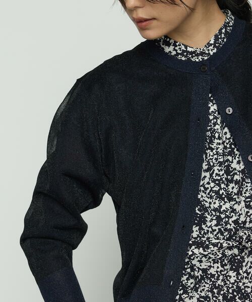 COMME CA PLATINUM S-SIZE / コムサ・プラチナ エスサイズ カーディガン・ボレロ | 〔 Sサイズ 〕 二重編みラメニット カーディガン | 詳細13