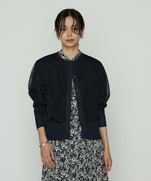 COMME CA PLATINUM S-SIZE / コムサ・プラチナ エスサイズ カーディガン・ボレロ | 〔 Sサイズ 〕 二重編みラメニット カーディガン | 詳細7