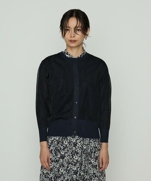 COMME CA PLATINUM S-SIZE / コムサ・プラチナ エスサイズ カーディガン・ボレロ | 〔 Sサイズ 〕 二重編みラメニット カーディガン | 詳細8