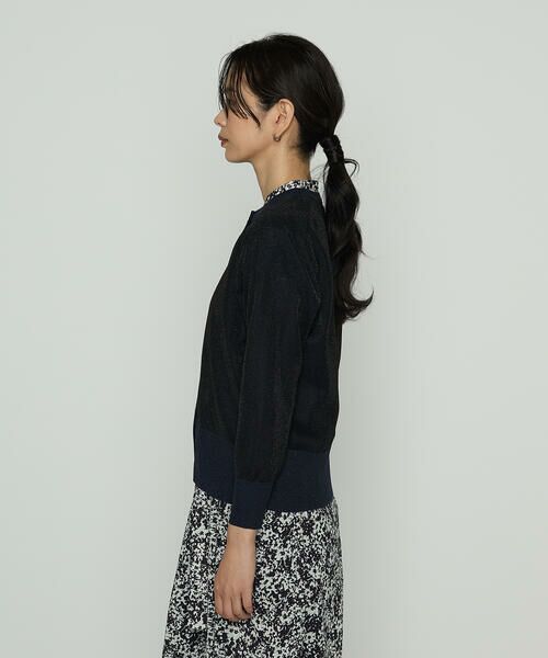 COMME CA PLATINUM S-SIZE / コムサ・プラチナ エスサイズ カーディガン・ボレロ | 〔 Sサイズ 〕 二重編みラメニット カーディガン | 詳細9