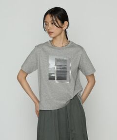 COMME CA PLATINUM S-SIZE / コムサ・プラチナ エスサイズ Tシャツ | 〔 Sサイズ 〕 スーピマコットンポンチ フォトTシャツ