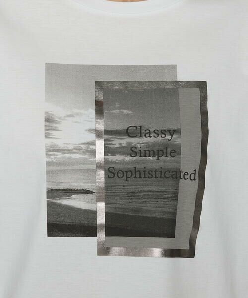 COMME CA PLATINUM S-SIZE / コムサ・プラチナ エスサイズ Tシャツ | 〔 Sサイズ 〕 スーピマコットンポンチ フォトTシャツ | 詳細12