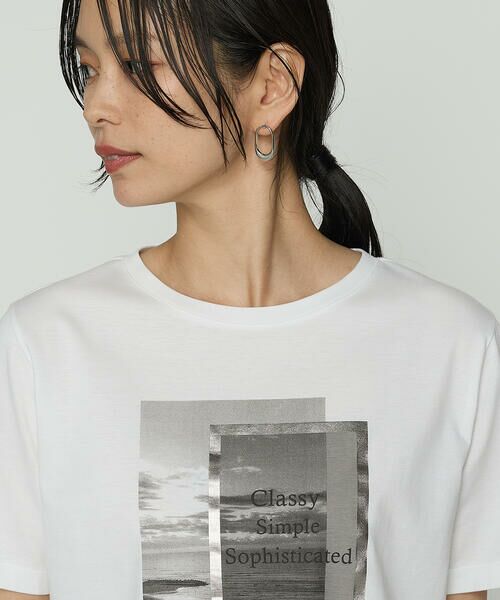 COMME CA PLATINUM S-SIZE / コムサ・プラチナ エスサイズ Tシャツ | 〔 Sサイズ 〕 スーピマコットンポンチ フォトTシャツ | 詳細9