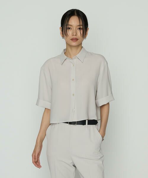 COMME CA PLATINUM S-SIZE / コムサ・プラチナ エスサイズ シャツ・ブラウス | 〔 Sサイズ 〕 サラトリツイル シャツ＋キャミソール | 詳細13