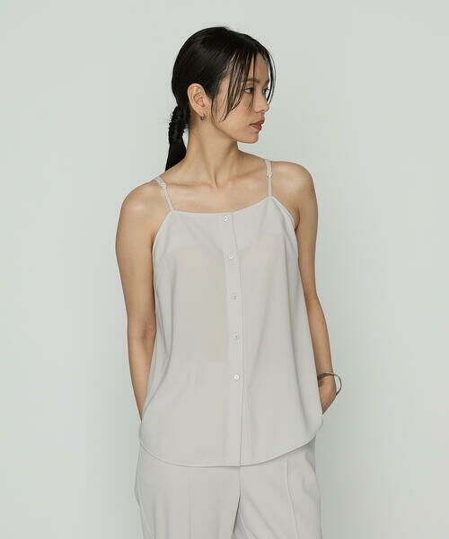 COMME CA PLATINUM S-SIZE / コムサ・プラチナ エスサイズ シャツ・ブラウス | 〔 Sサイズ 〕 サラトリツイル シャツ＋キャミソール | 詳細14