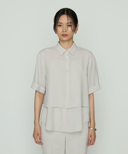 COMME CA PLATINUM S-SIZE / コムサ・プラチナ エスサイズ シャツ・ブラウス | 〔 Sサイズ 〕 サラトリツイル シャツ＋キャミソール | 詳細17