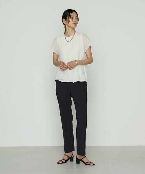 COMME CA PLATINUM S-SIZE / コムサ・プラチナ エスサイズ シャツ・ブラウス | 〔 Sサイズ 〕 リライムジョーゼット ブラウス | 詳細1