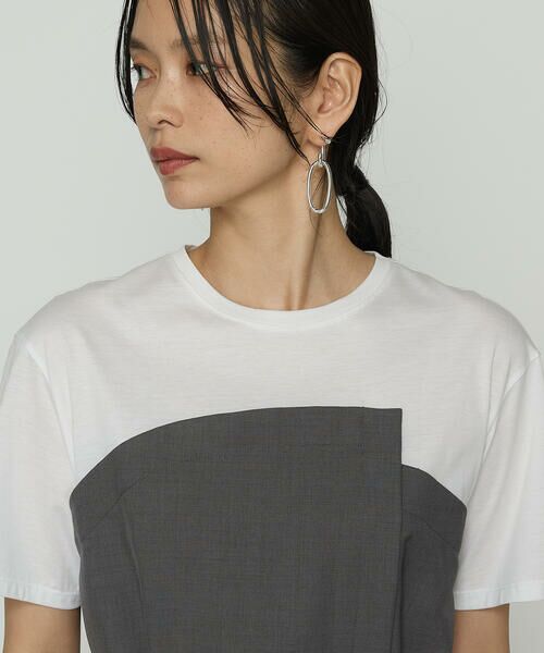 COMME CA PLATINUM S-SIZE / コムサ・プラチナ エスサイズ カットソー | 〔 Sサイズ 〕 コンパクトクールローレル天竺 ビスチェレイヤード風カットソー | 詳細6