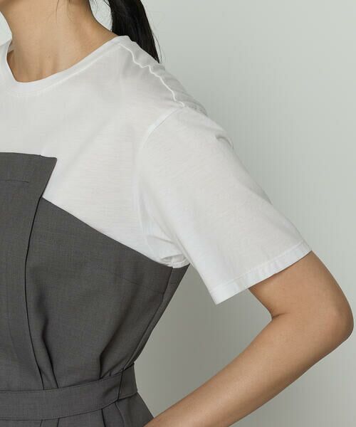COMME CA PLATINUM S-SIZE / コムサ・プラチナ エスサイズ カットソー | 〔 Sサイズ 〕 コンパクトクールローレル天竺 ビスチェレイヤード風カットソー | 詳細7