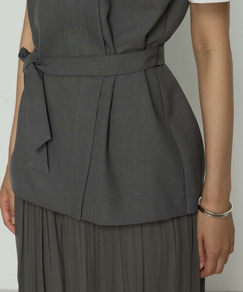 COMME CA PLATINUM S-SIZE / コムサ・プラチナ エスサイズ カットソー | 〔 Sサイズ 〕 コンパクトクールローレル天竺 ビスチェレイヤード風カットソー | 詳細8