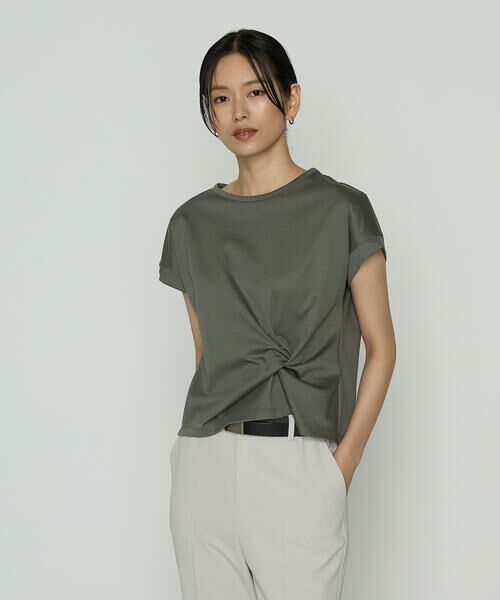 COMME CA PLATINUM S-SIZE / コムサ・プラチナ エスサイズ カットソー | 〔 Sサイズ 〕 コットン強撚ポンチ デザインタックシャツ | 詳細5