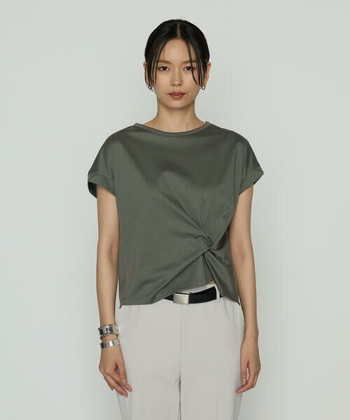 COMME CA PLATINUM S-SIZE / コムサ・プラチナ エスサイズ カットソー | 〔 Sサイズ 〕 コットン強撚ポンチ デザインタックシャツ | 詳細6