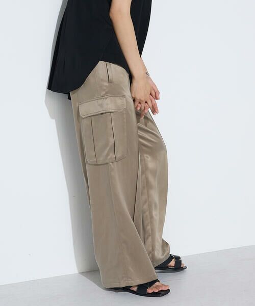 COMME CA PLATINUM S-SIZE / コムサ・プラチナ エスサイズ その他パンツ | 〔 Sサイズ 〕 キュプラツイル サテンツイルワイドカーゴパンツ | 詳細12