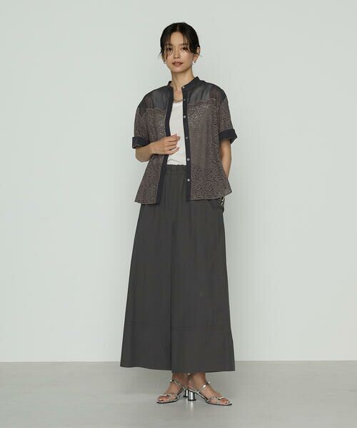 COMME CA PLATINUM S-SIZE / コムサ・プラチナ エスサイズ シャツ・ブラウス | 〔 Sサイズ 〕 リネンコードレース シャツブラウス | 詳細2