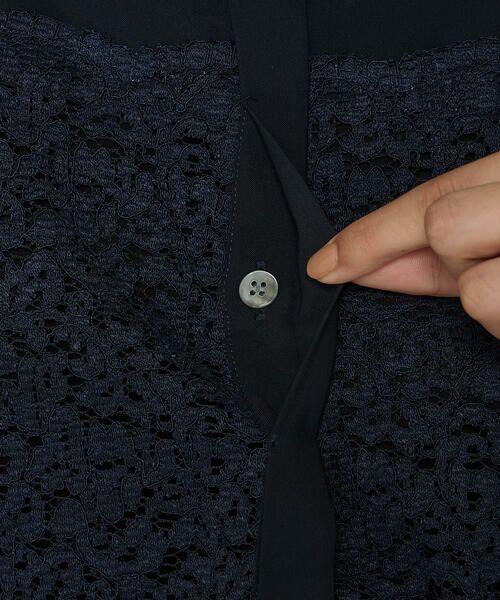 COMME CA PLATINUM S-SIZE / コムサ・プラチナ エスサイズ シャツ・ブラウス | 〔 Sサイズ 〕 リネンコードレース シャツブラウス | 詳細14