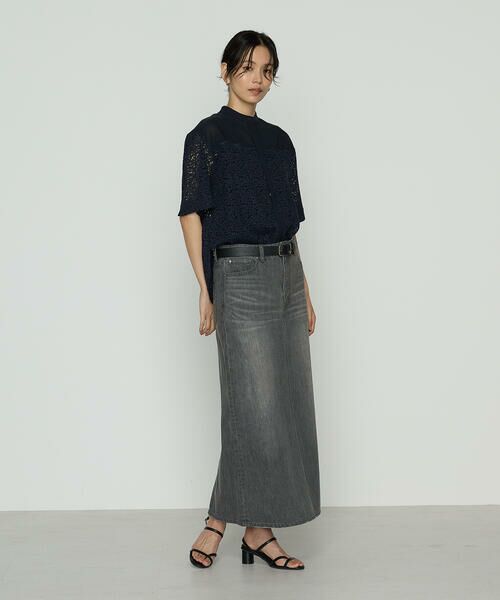 COMME CA PLATINUM S-SIZE / コムサ・プラチナ エスサイズ シャツ・ブラウス | 〔 Sサイズ 〕 リネンコードレース シャツブラウス | 詳細5