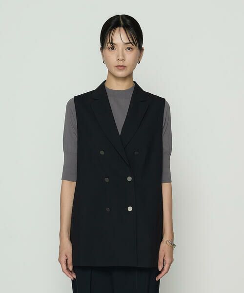 COMME CA PLATINUM S-SIZE / コムサ・プラチナ エスサイズ ベスト | 〔 Sサイズ 〕 ネオストレッチトロ ジレ | 詳細4