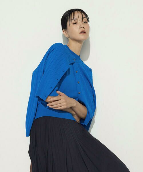 COMME CA PLATINUM S-SIZE / コムサ・プラチナ エスサイズ カーディガン・ボレロ | 〔 Sサイズ 〕 コットンダルストレッチ ケーブルカーディガン | 詳細17