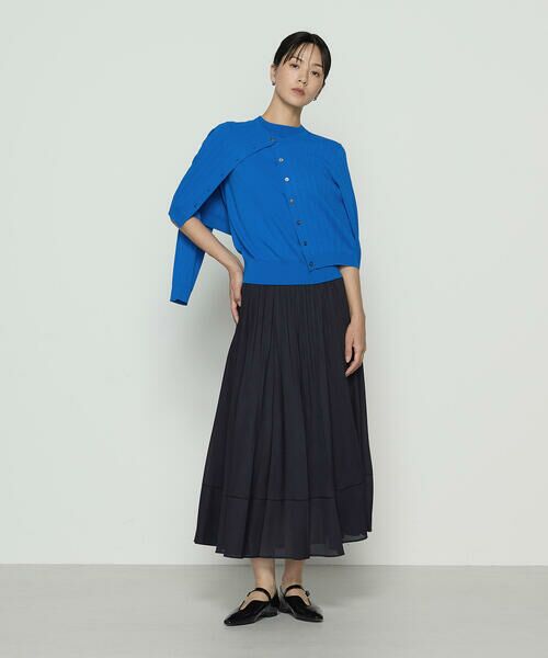 COMME CA PLATINUM S-SIZE / コムサ・プラチナ エスサイズ カーディガン・ボレロ | 〔 Sサイズ 〕 コットンダルストレッチ ケーブルカーディガン | 詳細14