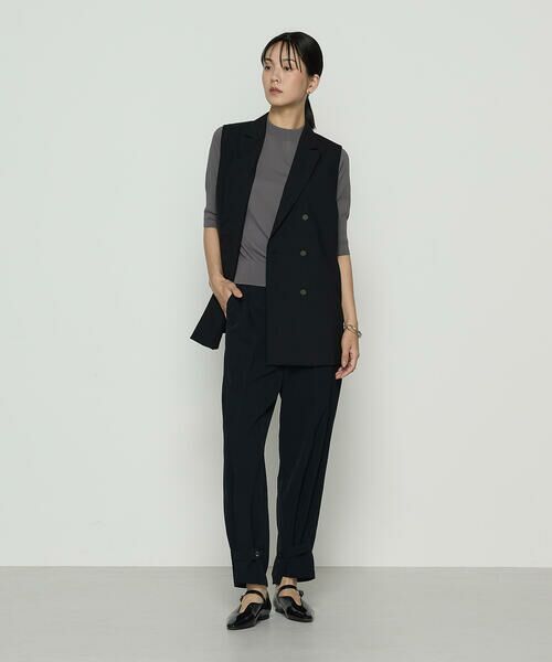 COMME CA PLATINUM S-SIZE / コムサ・プラチナ エスサイズ ニット・セーター | 〔 Sサイズ 〕 コットンダルストレッチ 半袖プルオーバー | 詳細1