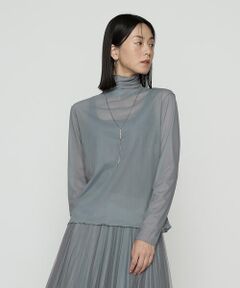 COMME CA PLATINUM S-SIZE / コムサ・プラチナ エスサイズ カットソー | 〔 Sサイズ 〕【リバーシブル】ソフトチュール プルオーバー