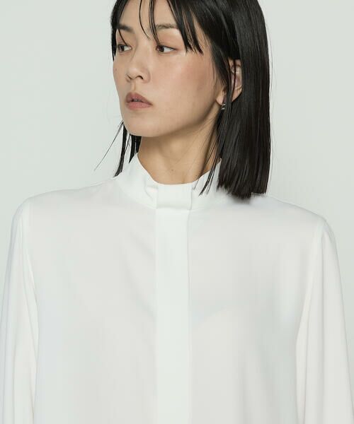 COMME CA PLATINUM S-SIZE / コムサ・プラチナ エスサイズ シャツ・ブラウス | 〔 Sサイズ 〕 マットサテン タイ付 ハイネックブラウス | 詳細6