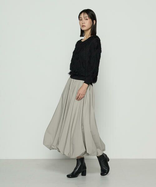 COMME CA PLATINUM S-SIZE / コムサ・プラチナ エスサイズ ロング・マキシ丈スカート | 〔 Sサイズ 〕 エアリータフタ バルーンスカート | 詳細10