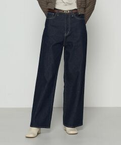 COMME CA PLATINUM S-SIZE / コムサ・プラチナ エスサイズ デニムパンツ | 〔 Sサイズ 〕 10.5オンスセンタープレス ワイドデニムパンツ
