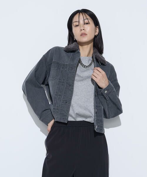 COMME CA PLATINUM S-SIZE / コムサ・プラチナ エスサイズ Gジャン・デニムジャケット | 〔 Sサイズ 〕10.5オンス空紡デニム フェイクファー襟付きデニムジャケット | 詳細7