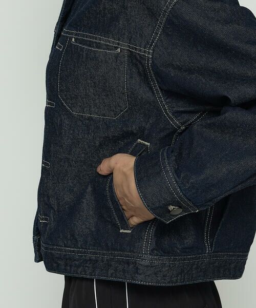 COMME CA PLATINUM S-SIZE / コムサ・プラチナ エスサイズ Gジャン・デニムジャケット | 〔 Sサイズ 〕10.5オンス空紡デニム フェイクファー襟付きデニムジャケット | 詳細21