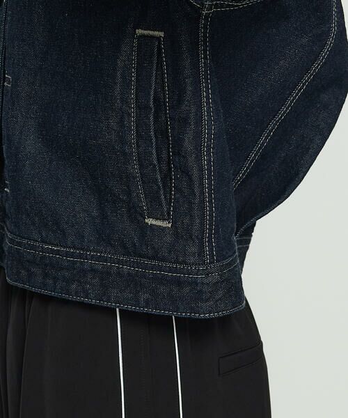 COMME CA PLATINUM S-SIZE / コムサ・プラチナ エスサイズ Gジャン・デニムジャケット | 〔 Sサイズ 〕10.5オンス空紡デニム フェイクファー襟付きデニムジャケット | 詳細22