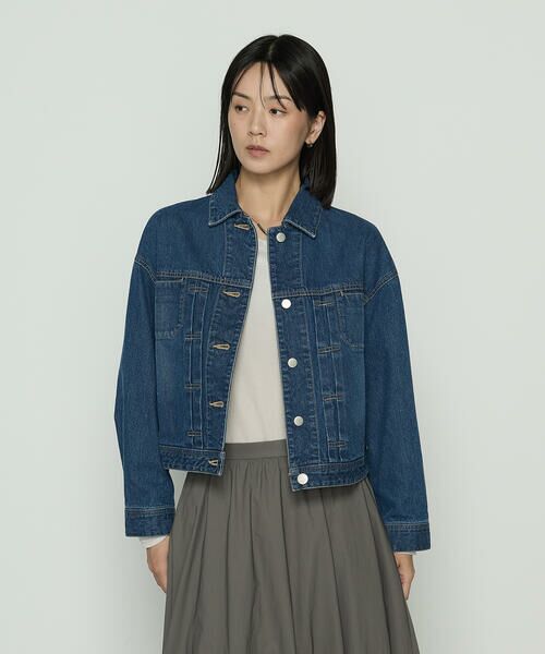 COMME CA PLATINUM S-SIZE / コムサ・プラチナ エスサイズ Gジャン・デニムジャケット | 〔 Sサイズ 〕10.5オンス空紡デニム フェイクファー襟付きデニムジャケット | 詳細28