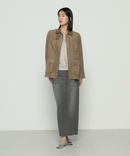 COMME CA PLATINUM S-SIZE / コムサ・プラチナ エスサイズ その他アウター | 〔 Sサイズ 〕 ストレッチスエード調 ブルゾン | 詳細10