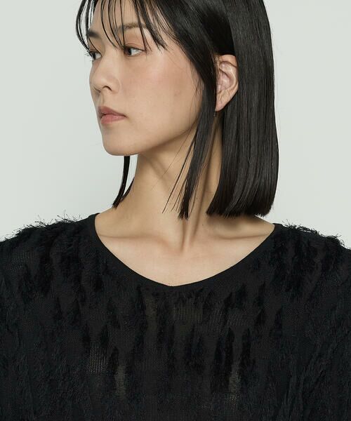 COMME CA PLATINUM S-SIZE / コムサ・プラチナ エスサイズ ニット・セーター | 〔 Sサイズ 〕 フリンジジャカード Vネックニット | 詳細7
