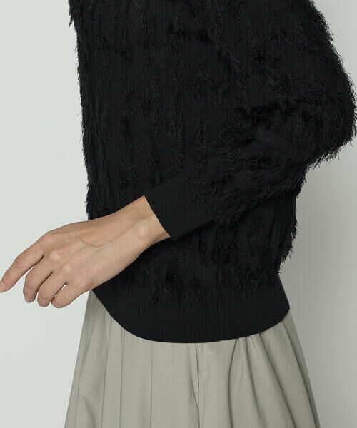 COMME CA PLATINUM S-SIZE / コムサ・プラチナ エスサイズ ニット・セーター | 〔 Sサイズ 〕 フリンジジャカード Vネックニット | 詳細8