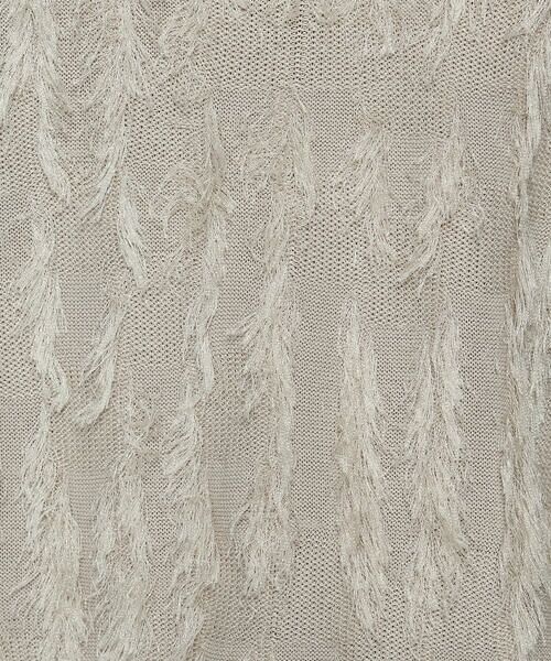 COMME CA PLATINUM S-SIZE / コムサ・プラチナ エスサイズ ニット・セーター | 〔 Sサイズ 〕 フリンジジャカード Vネックニット | 詳細15